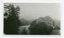 Photographie de la vue depuis la terrasse de la villa de Riond-Bosson – tirage original