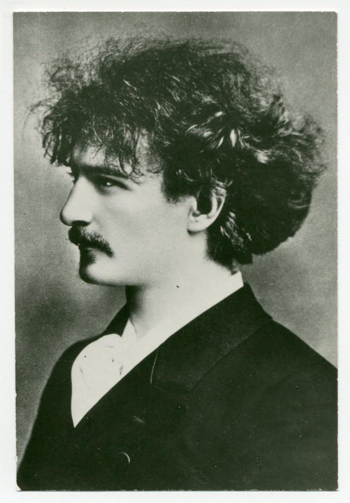 Photographie de profil de Paderewski vers 1890