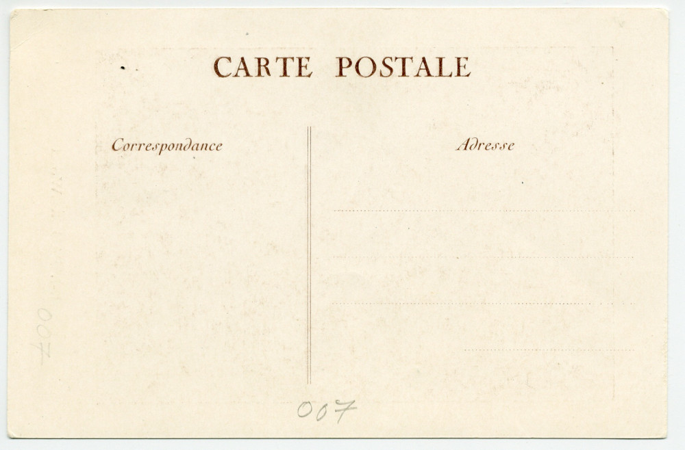 Carte postale de Paderewski de profil vers 1900 – tirage brun sans références