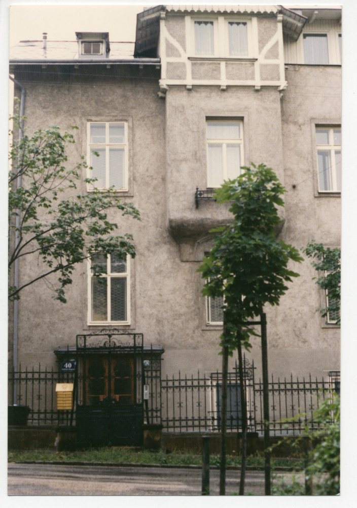 Photographie actuelle du domicile viennois de Paderewski, au 46 de l'Anastasius-Grün-Gasse