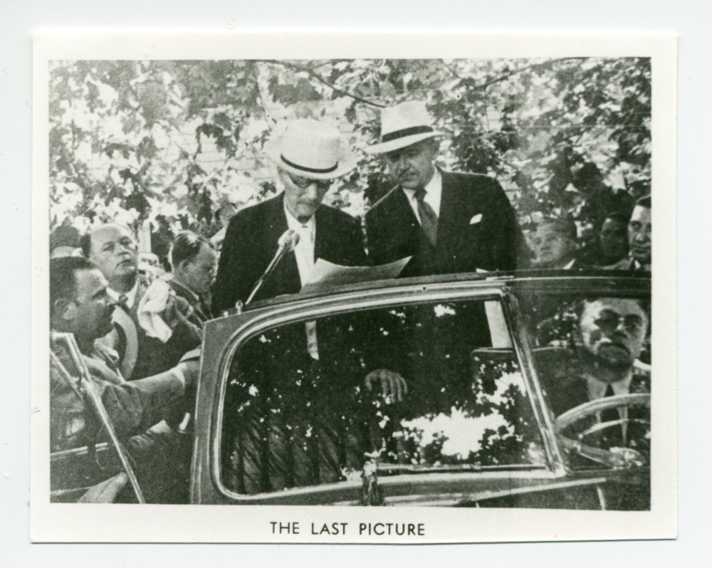 Reportage photographique réalisé à l'occasion du dernier discours prononcé par Paderewski à Oak Ridge (New Jersey), le 22 juin 1941, devant des vétérans polonais de la Première Guerre mondiale