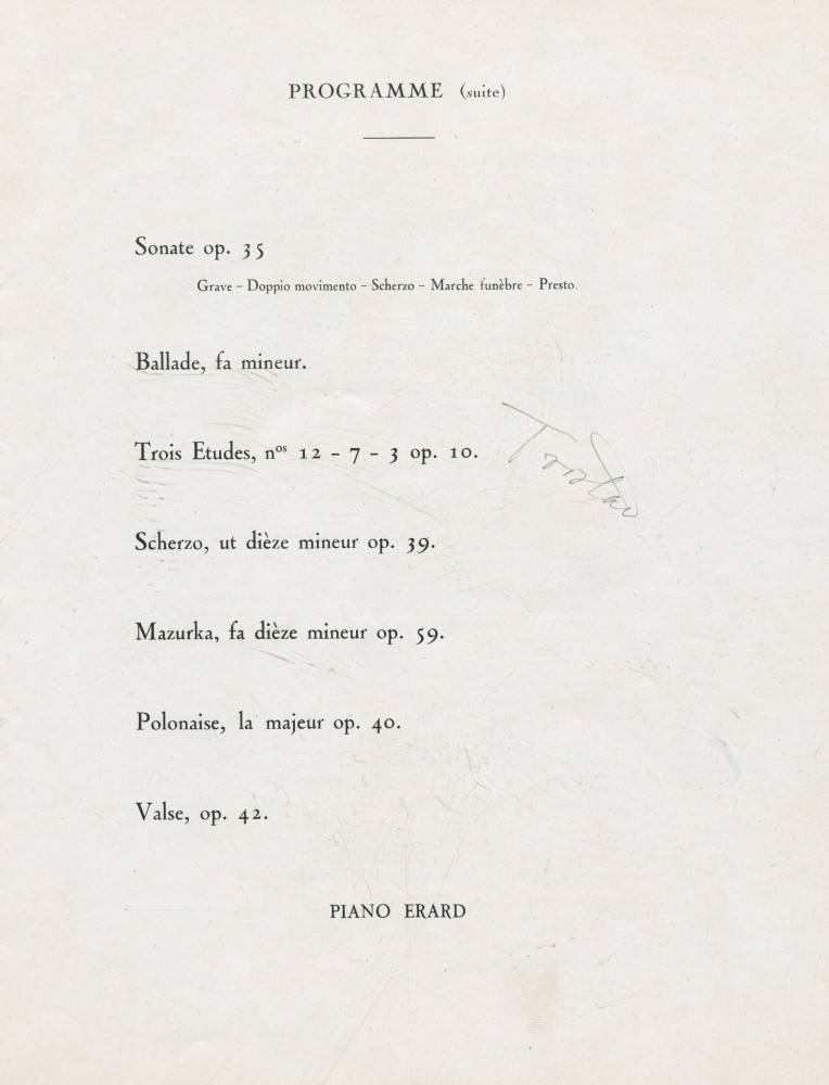 Libretto des trois récitals de gala donnés par Paderewski les 12, 16 et 23 juin 1928 au Théâtre des Champs-Elysées à Paris (k-o)