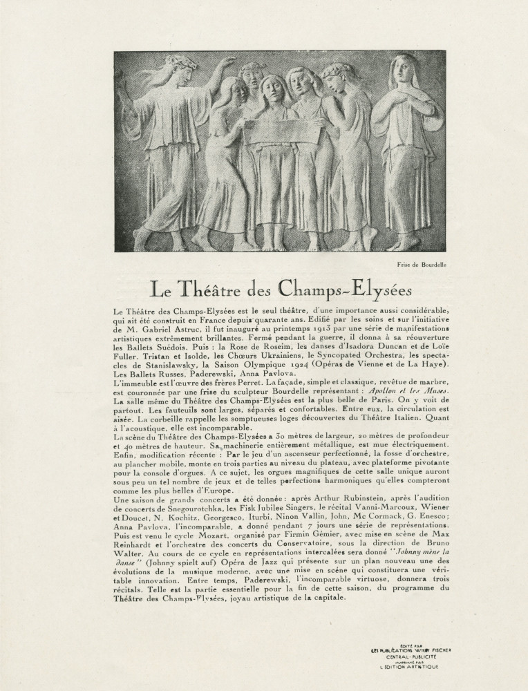 Libretto des trois récitals de gala donnés par Paderewski les 12, 16 et 23 juin 1928 au Théâtre des Champs-Elysées à Paris (k-o)