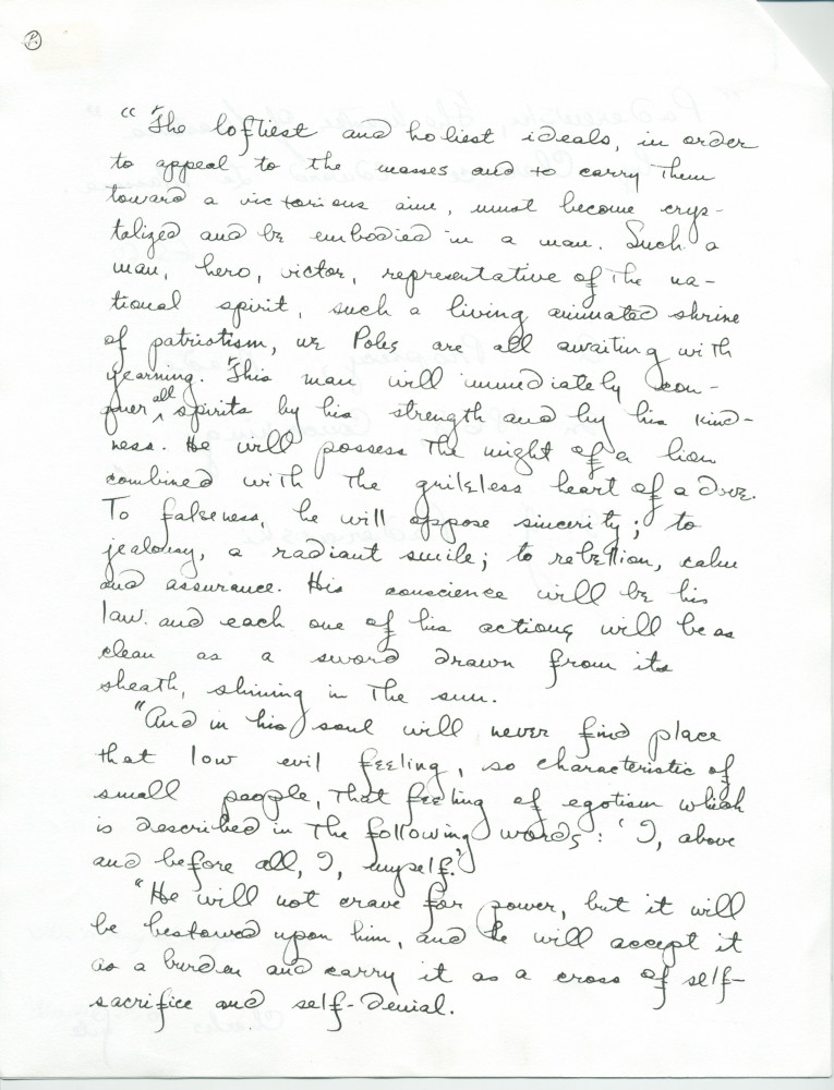 «A prophecy, made in 1868, concerning I. J. Paderewski» [une prophétie concernant Paderewski faite (le 29 février) 1868 (par le Prof. Kornel Ujejski de l'Université de Lemberg)