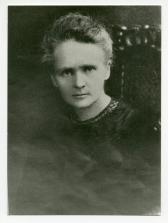 Photographie de Marie Curie (1867-1934), née (à Varsovie) Maria Salomea Sk?odowska