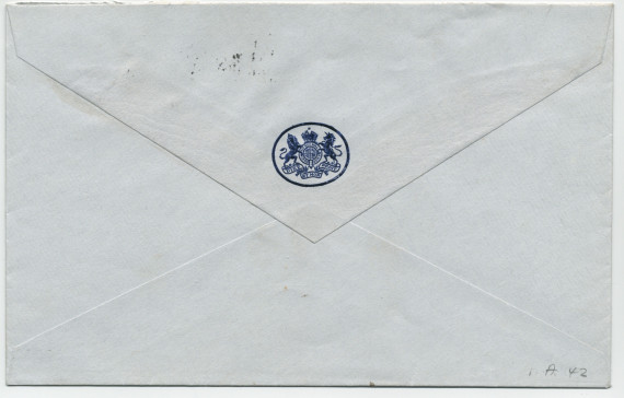 Lettre (avec enveloppe) adressée par David Victor Kelly, de la British Legation [représentation diplomatique britannique] à Berne, à «Son Excellence Monsieur Ignace Paderewski, Chalet Riond-Bosson, Morges», le 20 septembre 1940
