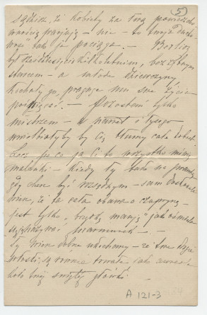 Lettre adressée (en polonais) par Hélène Gorska à Paderewski, en Galicie (?), de Paris le 11 septembre 1889 (1-5)