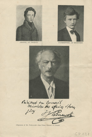 Libretto du 4e Young People's Concert donné le 29 décembre 1930 au Carnegie Hall de New York par Ernest Schelling (direction), avec entre autres au programme le Concerto pour piano de Paderewski (avec le compositeur en soliste) (i-j)