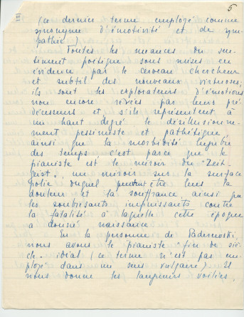 «La personnalité dans l'art de jouer du piano» – Texte manuscrit rédigé par Lydia Opienska-Barblan (sans réf. de publication) (avec saisie dactylographiée en 3 étapes)