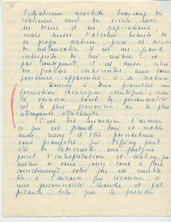 «La personnalité dans l'art de jouer du piano» – Texte manuscrit rédigé par Lydia Opienska-Barblan (sans réf. de publication) (avec saisie dactylographiée en 3 étapes)