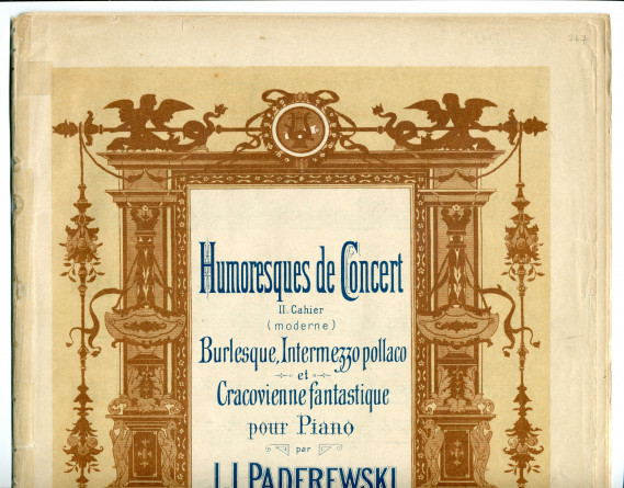 Partition du cahier II (moderne) des «Humoresques de concert» pour piano op. 14 de Paderewski (Ed. Bote & G. Bock, Berlin & Posen)