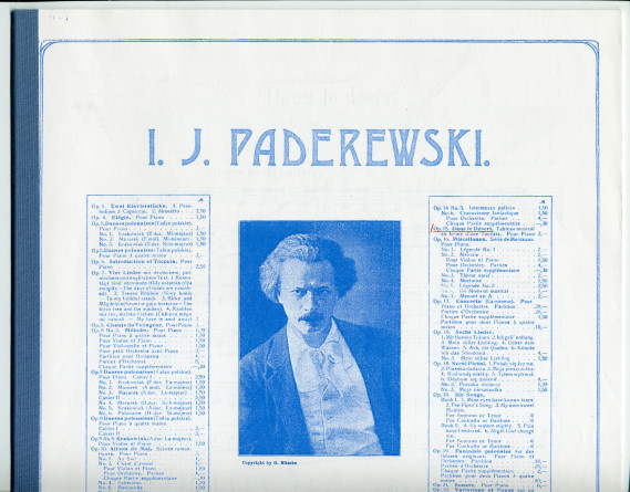 Partition de «Dans le désert (Toccata)» pour piano op. 15 de Paderewski (Ed. Bote & G. Bock, Berlin / Max Eschig, Paris)