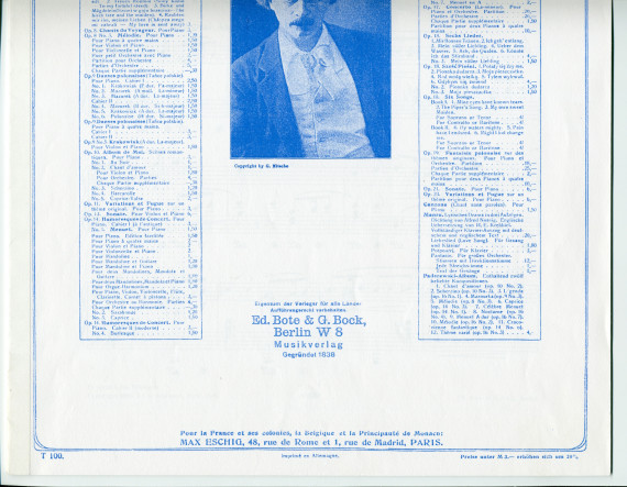 Partition de la «Légende» (n° 2) tirée des «Miscellanea, série de morceaux pour piano» op. 16 n° 5 de Paderewski (Ed. Bote & G. Bock, Berlin / Max Eschig, Paris)