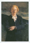 Reproduction du portrait peint de Paderewski par Charles Giron en 1907