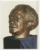 Photographie d'un buste en bronze de Paderewski d'auteur non identifié