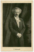 Carte postale de Paderewski debout – photographie prise vers 1910 par Francis de Jongh – éditée par Fœtisch Frères S.A. à Lausanne
