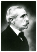Photographie de profil d'Edouard Secrétan (1848-1917), rédacteur en chef de la «Gazette de Lausanne» de 1874 à 1917