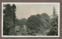 Photographie du jardin de la propriété de Riond-Bosson en 1935