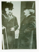 Photographie de Paderewski avec Roman Dmowski à l'époque de la Conférence de paix de Paris en 1919