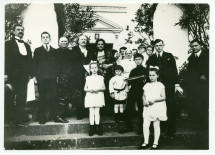 Photographie de Paderewski chez M. et Mme Chelkowski à Smielów (à 64 kilomètres de Poznan) en 1924