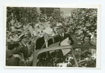 Reportage photographique réalisé à l'occasion du dernier discours prononcé par Paderewski à Oak Ridge (New Jersey), le 22 juin 1941, devant des vétérans polonais de la Première Guerre mondiale