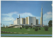 Carte postale du «National Shrine of Our Lady Czestochowa» (cimetière américano-polonais) à Doleystown, en Pennsylvanie, où repose le cœur de Paderewski