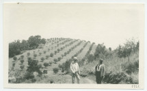Photographie de Paderewski (accompagné de ?) sur les terres de son «Rancho San Ignacio» à Paso Robles, en Californie, en 1921