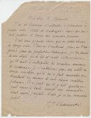 Lettre adressée par Paderewski à Henryk Opienski, le 9 janvier 1921
