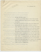 Copie de la lettre adressée par Paderewski à «mon cher Président [du Conseil national] et Ami» Henry Vallotton, le 11 septembre 1940 (pages 1-5)