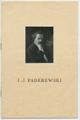 Libretto du récital Chopin donnée par Paderewski le 5 décembre 1928 à la Cathédrale de Lausanne au profit de la construction d'une salle de concerts à Lausanne (a-e)