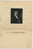 Programme du récital Chopin donné par Paderewski le 6 janvier 1929 au Théâtre Livio de Fribourg au profit de la construction d'une Chapelle à Bière