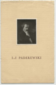 Libretto, billets et avertissement pour le récital donné par Paderewski le 9 novembre 1932 au Casino du Rivage de Vevey au profit de l'Œuvre de secours aux chômeurs de la ville de Vevey (a-e)