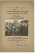 Programme de la «Grande matinée de gala» donnée le 8 mai 1926 à la Salle des concerts de la Maison Gaveau à Paris par l'Union des engagés volontaires bayonnais et anciens combattants polonais en France