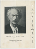 Programme du récital donné par Paderewski le 29 avril 1928 au Dreamland Auditorium de San Francisco (Californie)