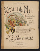 Partition de la «Barcarolle» tirée de l'«Album de mai, scènes romantiques pour piano» op. 10 n° 4 de Paderewski (Ed. Bote & Bock, Berlin, 1908)