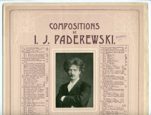 Partition de la «Cracovienne fantastique» tirée du cahier II (moderne) des «Humoresques de concert» pour piano op. 14 n° 6 de Paderewski (Ed. Bote & G. Bock, Berlin / Bosworth & Co., Londres)