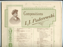 Partition de la «Fantaisie polonaise sur des thèmes originaux pour piano et orchestre» op. 19 de Paderewski – réduction pour 2 pianos (à 4 mains) (Ed. Bote & G. Bock, Berlin / Willcocks & Co. Limited, Londres / G. Schirmer, New York, 1895)