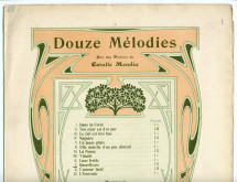 Partition de la mélodie n° 10 «Querelleuse» tirée des «Douze mélodies sur des poésies de Catulle Mendès» pour voix et piano op. 22 n° 10 de Paderewski (Au Ménestrel / Heugel & Cie, Paris)