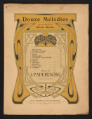 Partition de la mélodie n° 4 «Naguère» tirée des «Douze mélodies sur des poésies de Catulle Mendès» pour voix et piano op. 22 n° 4 de Paderewski (Au Ménestrel / Heugel & Cie, Paris)