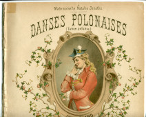 Partition des «Danses polonaises (Tance polskie) pour le piano» op. 5 de Paderewski (Ed. Bote & G. Bock, Berlin & Posen – dédicace «à Mademoiselle Natalie Janotha»)