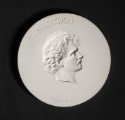 Relief en plâtre de Paderewski réalisé en 1899 par Alfred Nossig