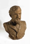 Buste de Claude Debussy réalisé par Louise Ochsé